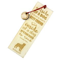 Artdog Bulmastif, Bulmastif - zaznamek s psom, personaliziran zaznamek, darilo za knjižnega molja Art-Dog