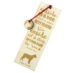 Artdog Cane Corso Italiano - zaznamek s psom, personaliziran zaznamek, darilo za knjižnega molja Art-Dog
