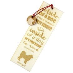 Artdog Samojed, Samojed, Samojedskaja - zaznamek s psom, personaliziran zaznamek, darilo za knjižnega molja Art-Dog