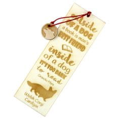 Artdog Cardigan Welsh Corgi - zaznamek s psom, personaliziran zaznamek, darilo za knjižnega molja by Art-Dog