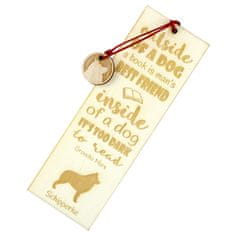 Artdog Schipperke - zaznamek s psom, personaliziran zaznamek, darilo za knjižnega molja Art-Dog
