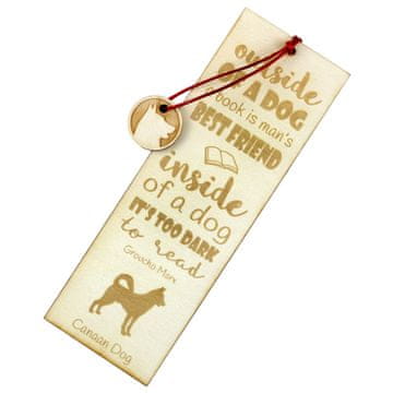 Artdog Canaan Dog, Canaanite dog - zaznamek s psom, personaliziran zaznamek, darilo za knjižnega molja Art-Dog