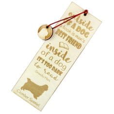 Artdog Clumber Spaniel - zaznamek s psom, personaliziran zaznamek, darilo za knjižnega molja Art-Dog