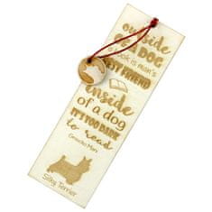 Artdog Silky terier - zaznamek s psom, personaliziran zaznamek, darilo za knjižnega molja Art-Dog