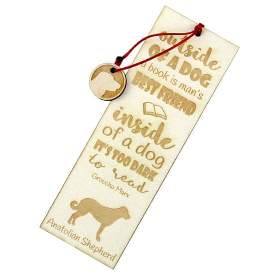 Artdog Anatolski ovčar, Anatolski ovčar - zaznamek s psom, personaliziran zaznamek, darilo za knjižnega molja Art-Dog