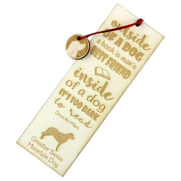 Artdog Veliki švicarski planšarski pes - zaznamek s psom, personaliziran zaznamek, darilo za knjižnega molja Art-Dog