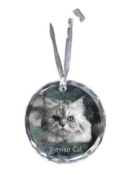 Artdog Perzijska - kristalna kroglica s fotografijo, fotografije mačke v kristalu, personaliziran obesek za božično drevo Art-Dog