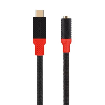 Tactical Taktični adapter Pin4Fun USB-C/Jack 3,5 mm 0,1 m črna/rdeča