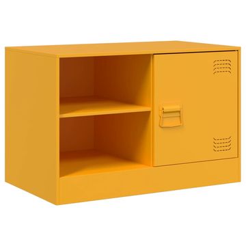 Vidaxl TV omarica gorčično rumena 67x39x44 cm jeklo