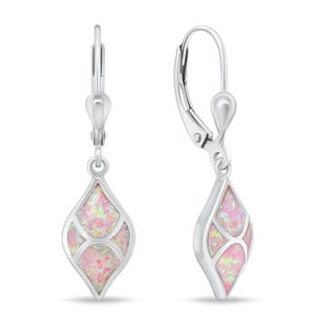 Brilio Silver Očarljivi srebrni uhani z roza opali EA1129WP