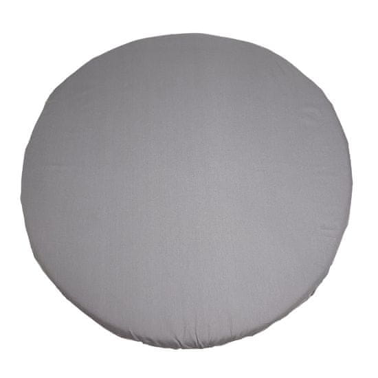 Mimiko Prevleka za okroglo ležišče siva 100 cm x 100 cm