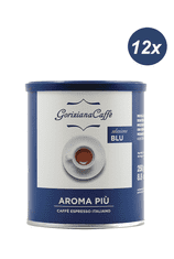 GORIZIANA Mleta kava, AROMA PIÙ SELEZIONE BLU, paket 12x 250 g, v pločevinki