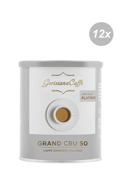 GORIZIANA Mleta kava SELEZIONE PLATINO: GRAND CRU 50, paket 12x 250 g, v pločevinki
