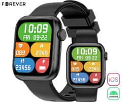 Forever iGO 3 JW-500 mladostniška pametna ura, Bluetooth, črna - odprta embalaža