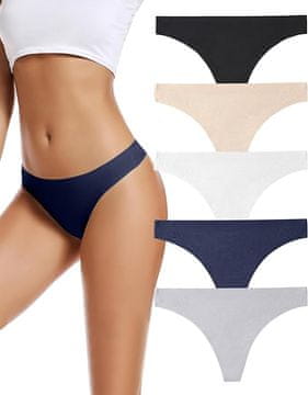 VIVVA® Brezšivne spodnjice, Žensko spodnje perilo (5 kosov) | TANGY