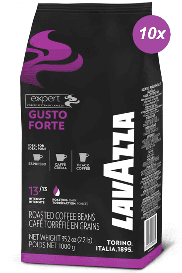 Lavazza Kava v zrnu, Expert, Gusto Forte, paket 10x 1 kg