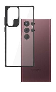 3MK Etui SATIN ARMOR + za Samsung Galaxy S22 Ultra - črn, prozoren