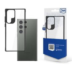 3MK Etui SATIN ARMOR + za Samsung Galaxy S24 Ultra - črn, prozoren