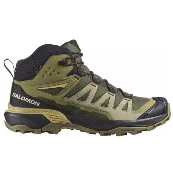 Salomon Čevlji treking čevlji olivna X Ultra Mid 360 Gtx Gore-tex