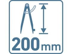 Extol Premium Crucible risanje/namig, obseg 0-280mm