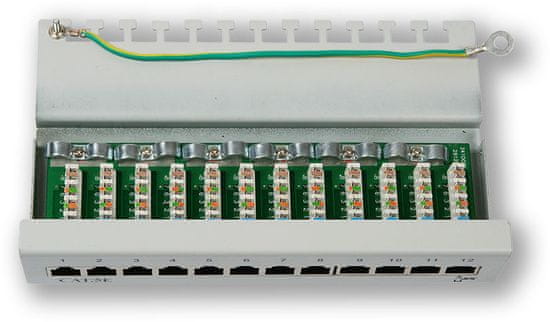 LAN-TEC PP-026 12P / C5E / S - 12 vrat, C5E, zaščiten