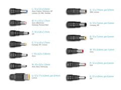 Avacom  QuickTIP-CAR 65W - univerzalni avtomobilski adapter za prenosnike + 13 konektorjev