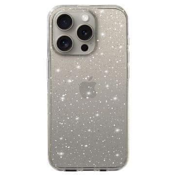 MG Crystal Glitter ovitek za iPhone 16 Pro, srebro
