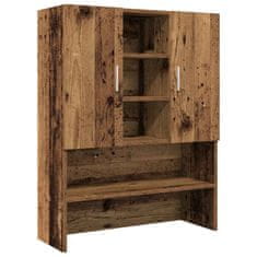 Vidaxl omara za pralni stroj iz starega lesa 70,5x25,5x90 cm