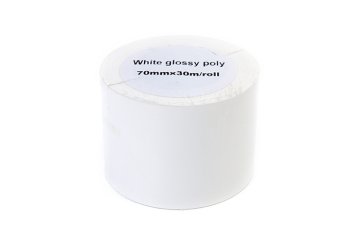 Eprim JetWorld sijajne etikete v zvitku bele barve 70 mm*30 m, nadomestilo za Epson TM-3500 (zvitek z vzdolžno perforacijo, velikost sredice 51 mm)
