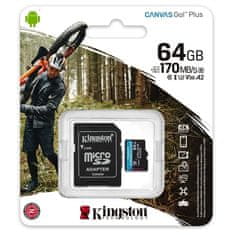Kingston Pomnilniška kartica Kingston microSDXC 64GB SDCG3/64GB