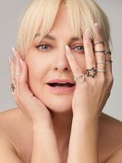 Preciosa Asimetrični srebrni uhani Be Charity - Two Faces of One Woman 5413 00