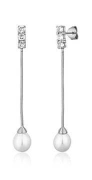 JVD Elegantni srebrni uhani z rečnim biserom SVLE1581XD2P100