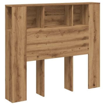 Vidaxl Vzglavna omarica artisan les 120x19x104,5 cm inženirski les