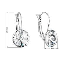 Evolution Group Bleščeči viseči uhani s kristali Swarovski 51002.1