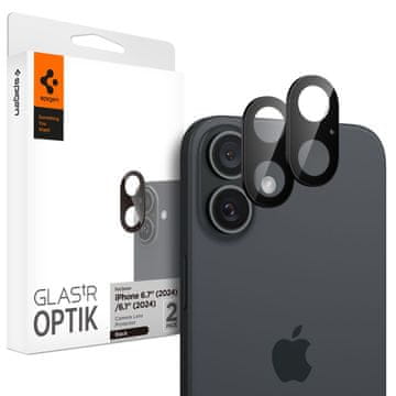 1 to 3 Spigen Camera Cover Kaljeno Steklo Za Iphone 16 16 Plus Protector 2-Pack