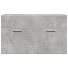 Vidaxl Omarica za umivalnik betonsko siva 90x38,5x46 cm inženirski les