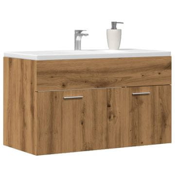 Vidaxl vidaXL Omarica za umivalnik Artisan hrast 90x38,5x46 cm