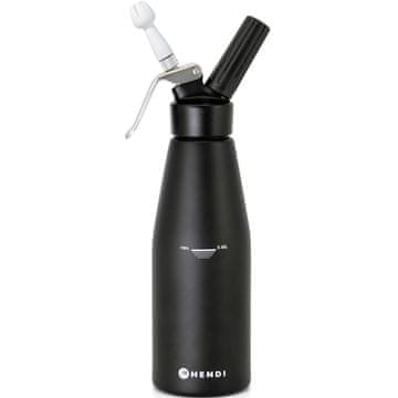 Hendi Sifon za stepeno smetano N2O Kitchen Line KOMPLET + 3 nastavki 0,98 l – črn