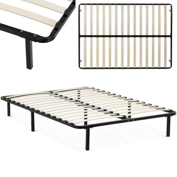 shumee Kovinski posteljni okvir do 400 kg, 140 x 200 cm