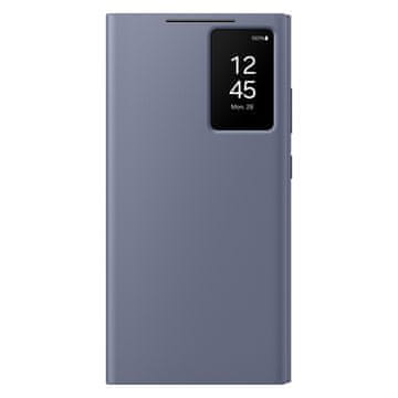 shumee Originalna torbica Smart View Wallet z zavihkom za Samsung Galaxy S24 Ultra vijolična
