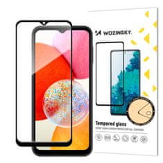 shumee 9H Full Glue kaljeno steklo s črnim okvirjem za Samsung A15 / A15 5G