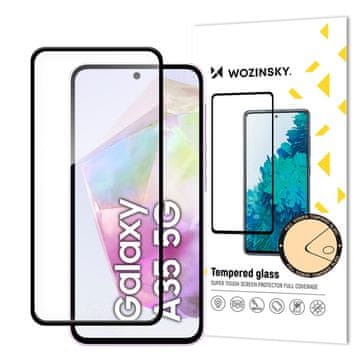 WOZINSKY 9H kaljeno steklo za zaslon Samsung Galaxy A35 s črnim okvirjem