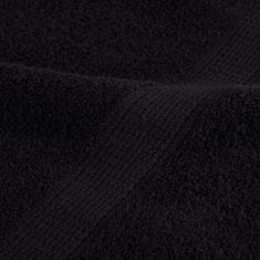 Vidaxl Premium brisače SOLUND 4 kos črna 100x200 cm 600 gsm