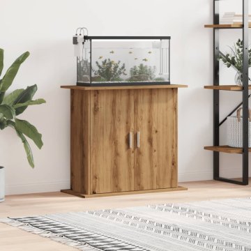 shumee vidaXL Stojalo za akvarij artisan hrast 81x36x73 cm inženirski les