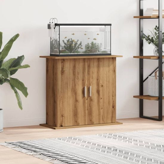 shumee vidaXL Stojalo za akvarij artisan hrast 81x36x73 cm inženirski les