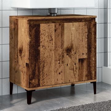 Vidaxl vidaXL Omarica za umivalnik, starinski les, 58x33x60 cm