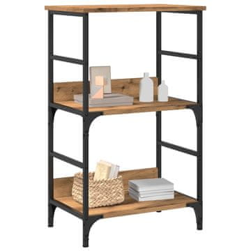 shumee vidaXL Knjižna omara artisan hrast 50x33x82 cm inženirski les