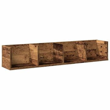 Vidaxl Stenska polica za CD plošče 100x18x18 cm inženirski les