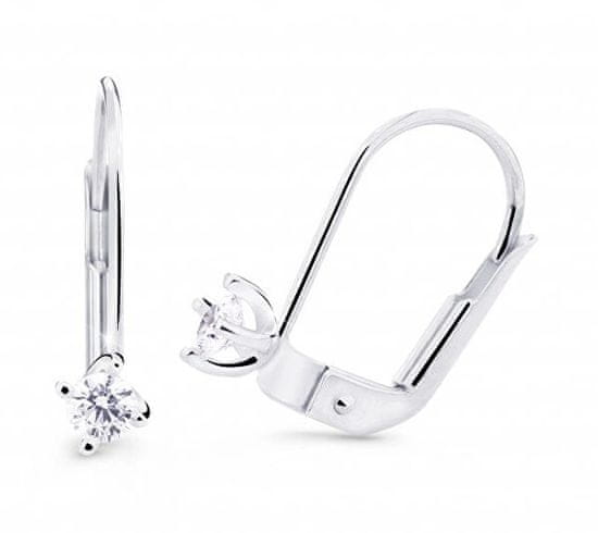 Cutie Jewellery Uhani iz belega zlata Z8014-55-10-X-2