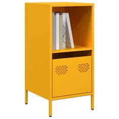 Vidaxl Komoda gorčično rumena 35x39x73,5 cm hladno valjano jeklo